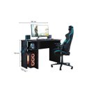 Ver imagem 4 de Mesa para Computador Gamer Escritório Mdp Qmovi: Preto