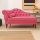 Ver imagem 1 de Recamier Divã Sofá 120cm Recepção Sala Larissa Suede:rosa/liso