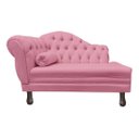 Ver imagem 2 de Recamier Divã Sofá 120cm Recepção Sala Larissa Suede:rosa/liso