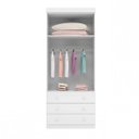 Ver imagem 2 de Guarda-roupa Infantil 2 Portas 3 Gavetas Eloísa Phoenix Baby