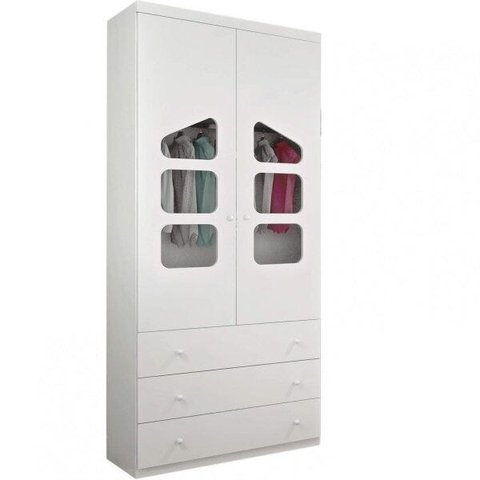 Guarda-roupa Infantil 2 Portas 3 Gavetas Eloísa Phoenix Baby