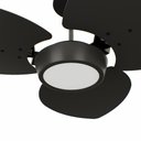 Ver imagem 2 de Ventilador de Teto Natuvent Dahlia Led 3 Pás Madeira Preto 4000k Branco Neutro, Luz Neutra 127v