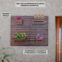 Ver imagem 3 de Floreira Jardim Vertical 100 X 80 Cm Madeira Maciça - Imbuia