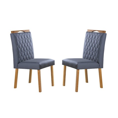 Cadeiras para Mesa de Jantar Estofada - Amsterdã - Art Salas