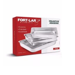 Jogo de Assadeiras Altas 3 Peças - 4047 - Fort-Lar - 2