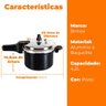 Panela de Pressão Brinox Antiaderente 4,2l Indução Ceramic Life Preto Super 4954/100 - 7
