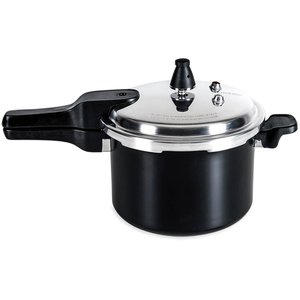 Panela de Pressão Brinox Antiaderente 4,2l Indução Ceramic Life Preto Super 4954/100