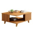 Ver imagem 1 de Mesa de Centro Açai Sala com Pés de Madeira Maciça Nature