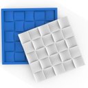 Ver imagem 1 de Forma para Gesso Quadrado Côncavo Madeira 100% Silicone