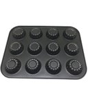 Ver imagem 2 de Forma Retangular Antiaderente para Mini Bolo Cupcake 12 Unidades