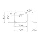 Ver imagem 2 de Cuba Docol Invicta 40x34 01697404 Inox Polido