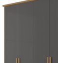 Ver imagem 3 de Guarda-roupa Casal Cinamomo com Grafite Estrela 6 Portas - Rv Móveis