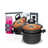 Panela para Pudim Banho Maria 3,2L Tampa de Vidro Original - 1