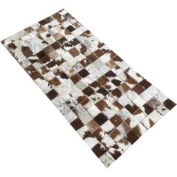 Tapete de Couro Passadeira Castanho Malhado 0,60x1,20 - 2