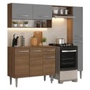 Ver imagem 2 de Armário de Cozinha Completa 197 Cm Rustic-cinza Emilly Madesa 01