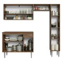 Ver imagem 5 de Armário de Cozinha Completa 197 Cm Rustic-cinza Emilly Madesa 01