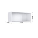 Ver imagem 3 de Armário para Cozinha Aéreo sem Portas Light Branco