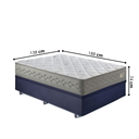 Ver imagem 2 de Base Box Baú Casal 138x188 Suede com Colchão New 4 Estações Molas Ensacadas