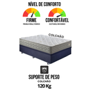 Ver mais imagens de Base Box Baú Casal 138x188 Suede com Colchão New 4 Estações Molas Ensacadas