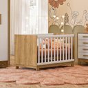 Ver imagem 3 de Berço Mini Cama Q Encanto Slim Freijo Toq/branco Acetinado - Qmovi