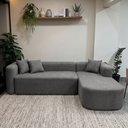 Ver imagem 1 de Sofá Orgânico Módulo Curvo Siena 2,6MTS Boucle Cinza - Montanari'S Decor