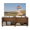 Ver imagem 4 de Rack Tv até 50 Polegadas 4 Portas com Rodízios e Espelhos Multimóveis Mp1080 Rustic