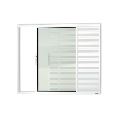 Veneziana Alumínio Confort 3F.120 x 150 V.Liso Branco Brimak