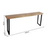 Bancada Gourmet 220cm com 4 Banquetas Industriais Bistrô Premium Base Preta - 5