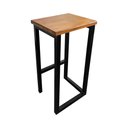 Ver imagem 3 de Bancada Gourmet 220cm com 4 Banquetas Industriais Bistrô Premium Base Preta