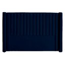 Ver imagem 1 de Cabeceira Ripada Estofada para Cama Box Casal Queen - Suede - Várias Cores:azul Marinho