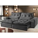 Ver imagem 1 de Sofá Máximo 4 Lugares Retrátil e Reclinável 2,50M Veludo Mundial Estofados