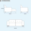 Ver imagem 5 de Sofá Máximo 4 Lugares Retrátil e Reclinável 2,50M Veludo Mundial Estofados