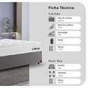 Ver imagem 2 de Cama Box Viúva Cinza + Colchão Life D33 Pillow Top Branco 56x128x188cm - e-Shop Casa