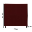 Ver imagem 2 de Cabeceira Estofada Box Solteiro Encosto para Cama Maveric 94x126 Marsala