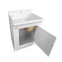 Ver imagem 3 de Gabinete Tanque de Lavanderia 50 Litros Espaço Torneira Branco 021