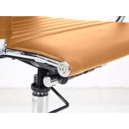 Cadeira Giratória Presidente Charles Eames Esteirinha Bege - 6