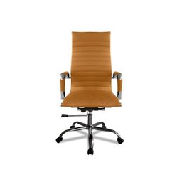 Cadeira Giratória Presidente Charles Eames Esteirinha Bege - 1