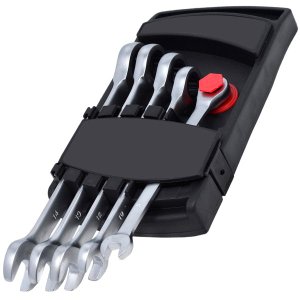 Jogo Chave Fixa-Estrela Com Catraca 5 Peças Starfer Prata Acetinado