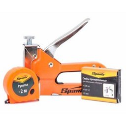 Grampeador de Alta Pressao Profissional e Maleta com 500 Grampos e Trena Sparta - 2