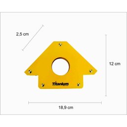 Esquadro Magnético 35Kg Titanium do Brasil - 2
