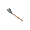 Ver imagem 1 de Colher Espaguete Silicone Bambu 24cm Utensílios Não Risca
