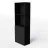 Armário para Escritório Alto com Portas Baixa:preto - 1