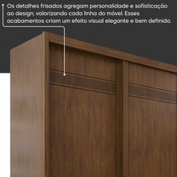 Guarda Roupa Casal 3 Portas de Correr 6 Gavetas Palissy Frisado Mdf - 9 Guarda Roupa Casal 3 Portas de Correr 6 Gavetas Palissy Frisado Mdf - 9