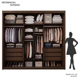 Guarda Roupa Casal 3 Portas de Correr 6 Gavetas Palissy Frisado Mdf - 5 Guarda Roupa Casal 3 Portas de Correr 6 Gavetas Palissy Frisado Mdf - 5