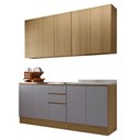 Ver imagem 3 de Cozinha Compacta 4 Peças com Tampo 200cm Slim Luciane Móveis