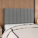 Ver imagem 2 de Cabeceira Casal 140 Cm com Frame Carla Suede Cinza Artte