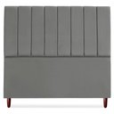 Ver imagem 5 de Cabeceira Casal 140 Cm com Frame Carla Suede Cinza Artte