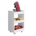 Ver imagem 4 de Mesa Auxiliar Manícure Pedicure Bancada Apoio Clínica Estética Porta Esmalte Salão Beleza Miriam