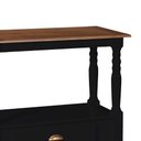 Ver imagem 4 de Bancada Aparador para Banheiro 1 Gaveta Dália 3063 Linz Móveis - Preto/imbuia Glazer