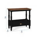 Ver imagem 5 de Bancada Aparador para Banheiro 1 Gaveta Dália 3063 Linz Móveis - Preto/imbuia Glazer